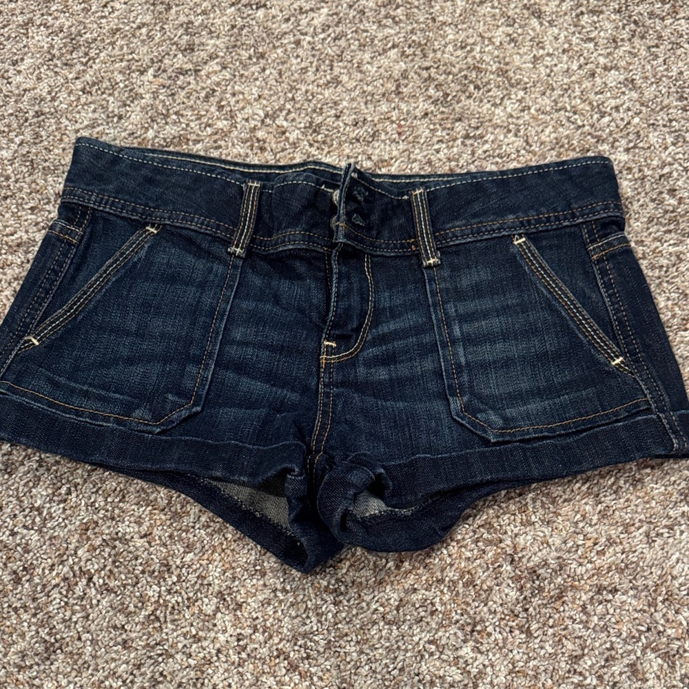 Aeropostale Dark Indigo Jean Shorts